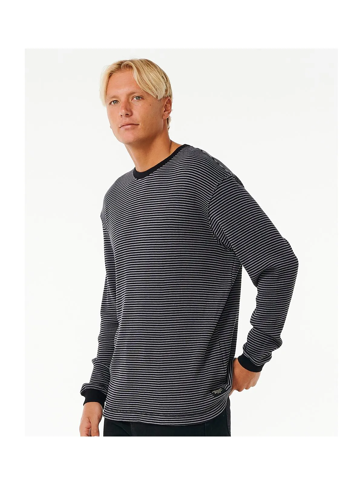 Koszulka RIP CURL Quality Surf Products Ls Tee czarny