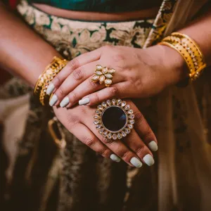 Kundan Mirror Ring
