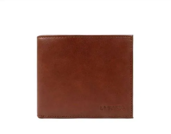 La Enviro Brown Pleather Texture Vegan Wallet for Men JP Edition