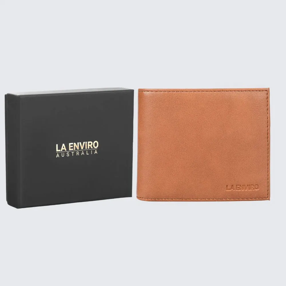 La Enviro Tan Pleather Texture Vegan Wallet for Men JP Edition