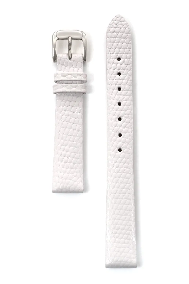 Ladies Lizard Grain Band in Black, Brown, Red, White, Blue