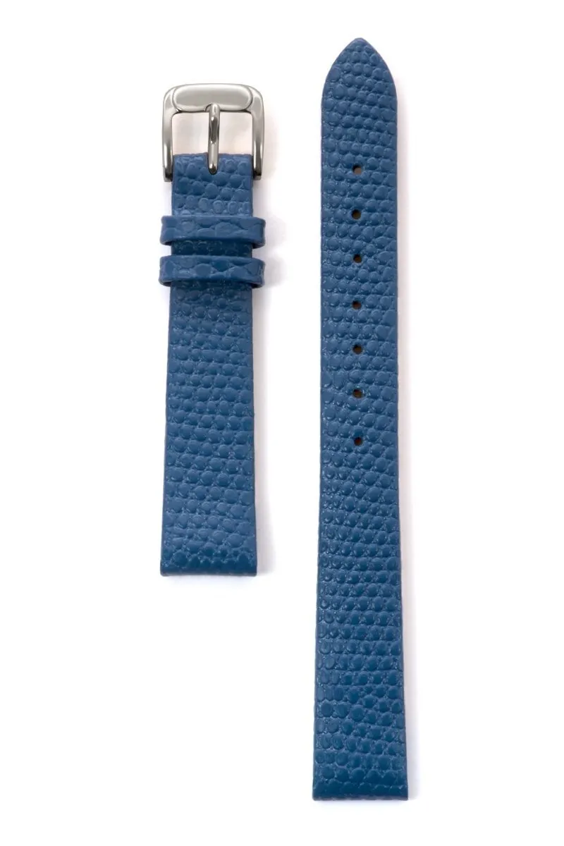 Ladies Lizard Grain Band in Black, Brown, Red, White, Blue