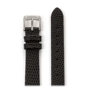 Ladies Lizard Grain Band in Black, Brown, Red, White, Blue