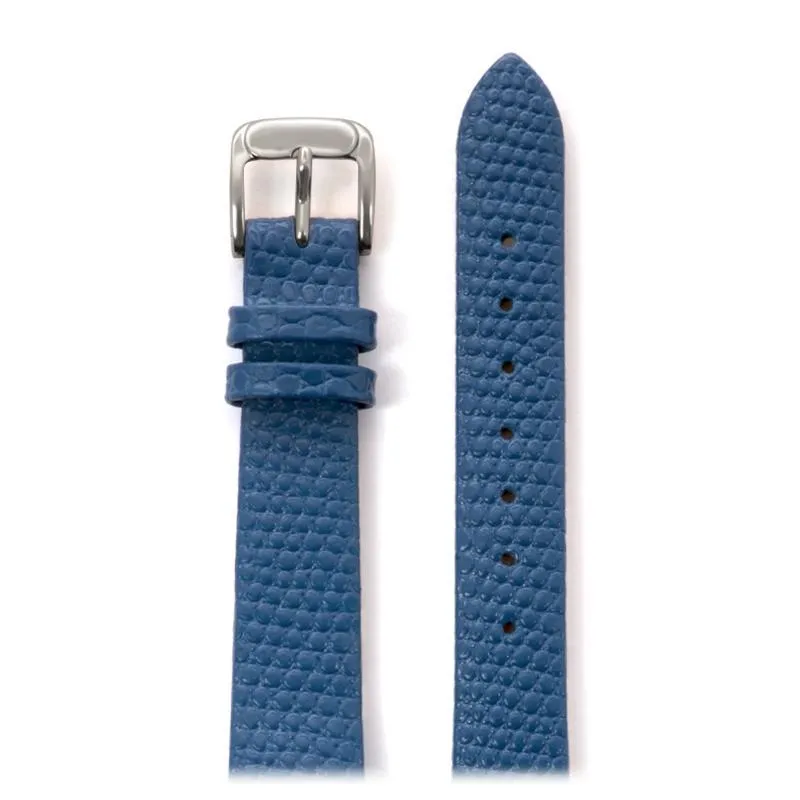 Ladies Lizard Grain Band in Black, Brown, Red, White, Blue