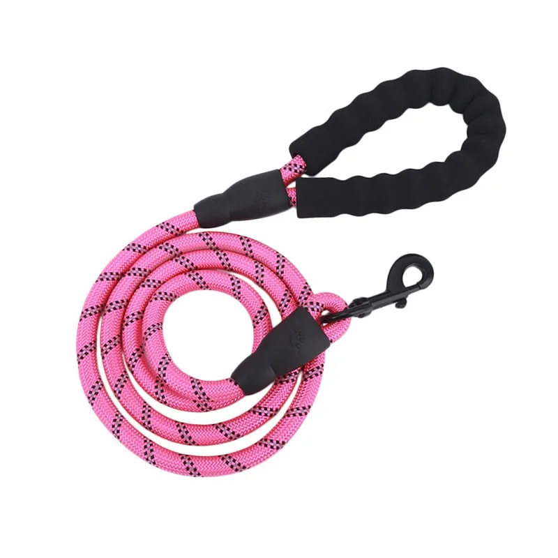 Large Reflective Rope Dog Leash