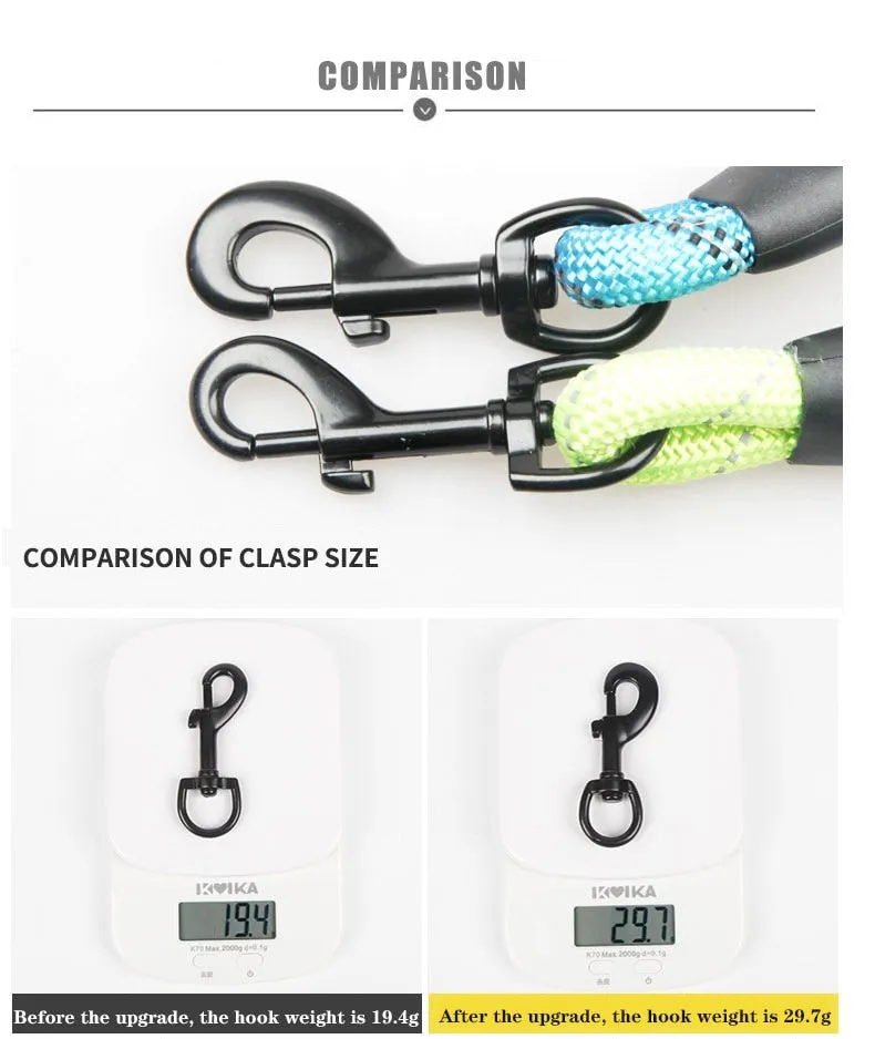 Large Reflective Rope Dog Leash