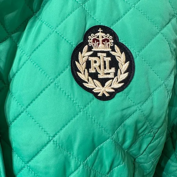Lauren Ralph Lauren: NWOT Women’s Diamond Quilted Crest Jacket Green. Size M