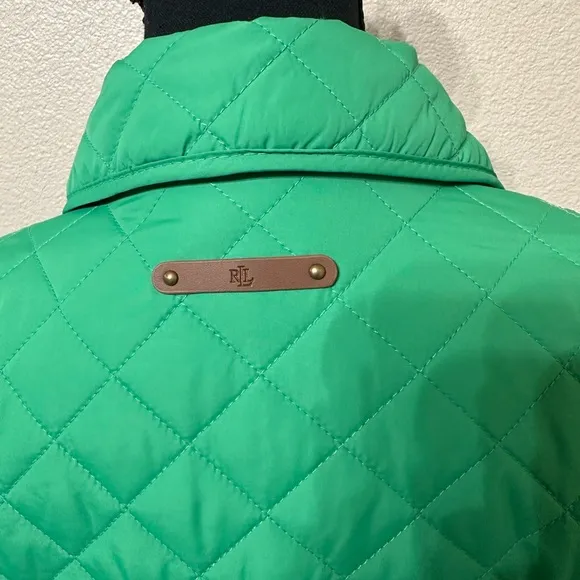 Lauren Ralph Lauren: NWOT Women’s Diamond Quilted Crest Jacket Green. Size M