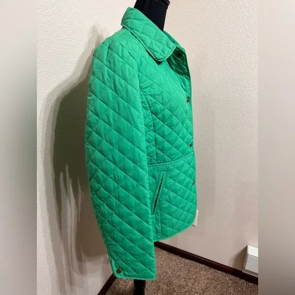 Lauren Ralph Lauren: NWOT Women’s Diamond Quilted Crest Jacket Green. Size M