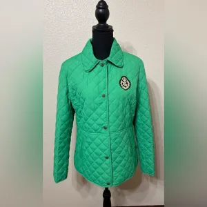 Lauren Ralph Lauren: NWOT Women’s Diamond Quilted Crest Jacket Green. Size M