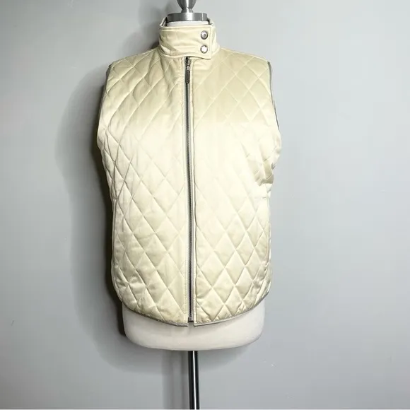 LAUREN RALPH LAUREN Reversible Quilted Zip Up Vest