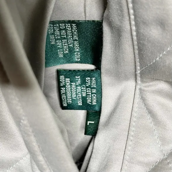 LAUREN RALPH LAUREN Reversible Quilted Zip Up Vest