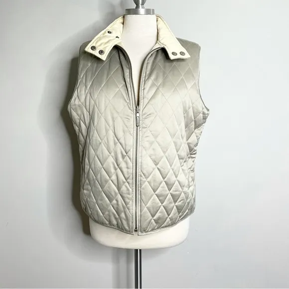 LAUREN RALPH LAUREN Reversible Quilted Zip Up Vest