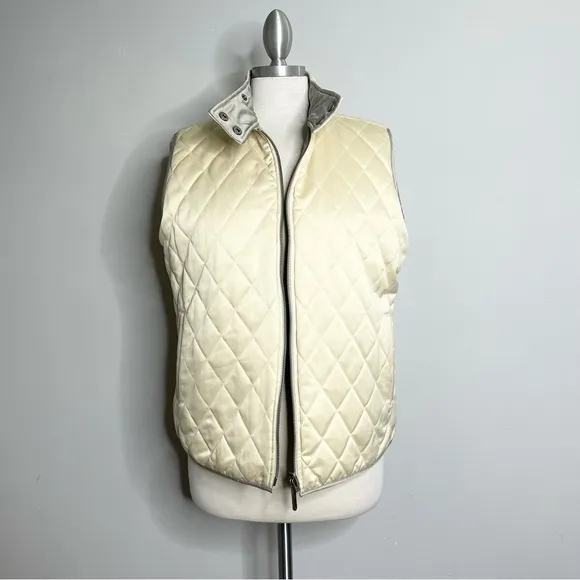 LAUREN RALPH LAUREN Reversible Quilted Zip Up Vest