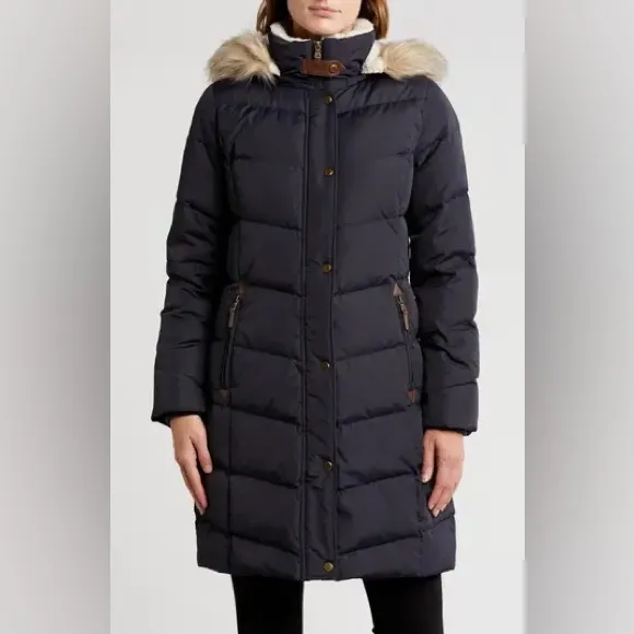 Lauren Ralph LaurenFaux-Fur Down Coat