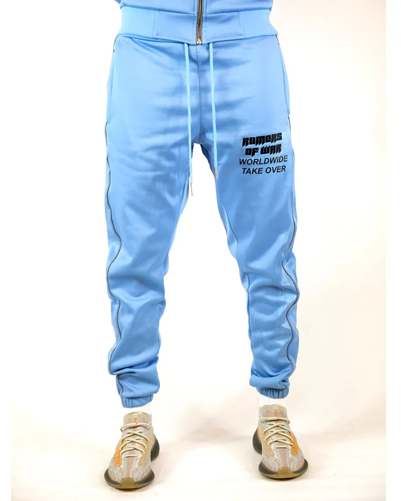 Light Blue Worldwide Reflective Sweat Pant