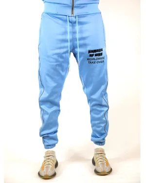 Light Blue Worldwide Reflective Sweat Pant