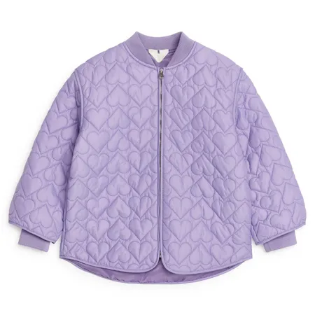 Lilac Quilted Hearts Jacket