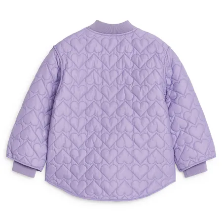 Lilac Quilted Hearts Jacket