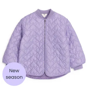 Lilac Quilted Hearts Jacket
