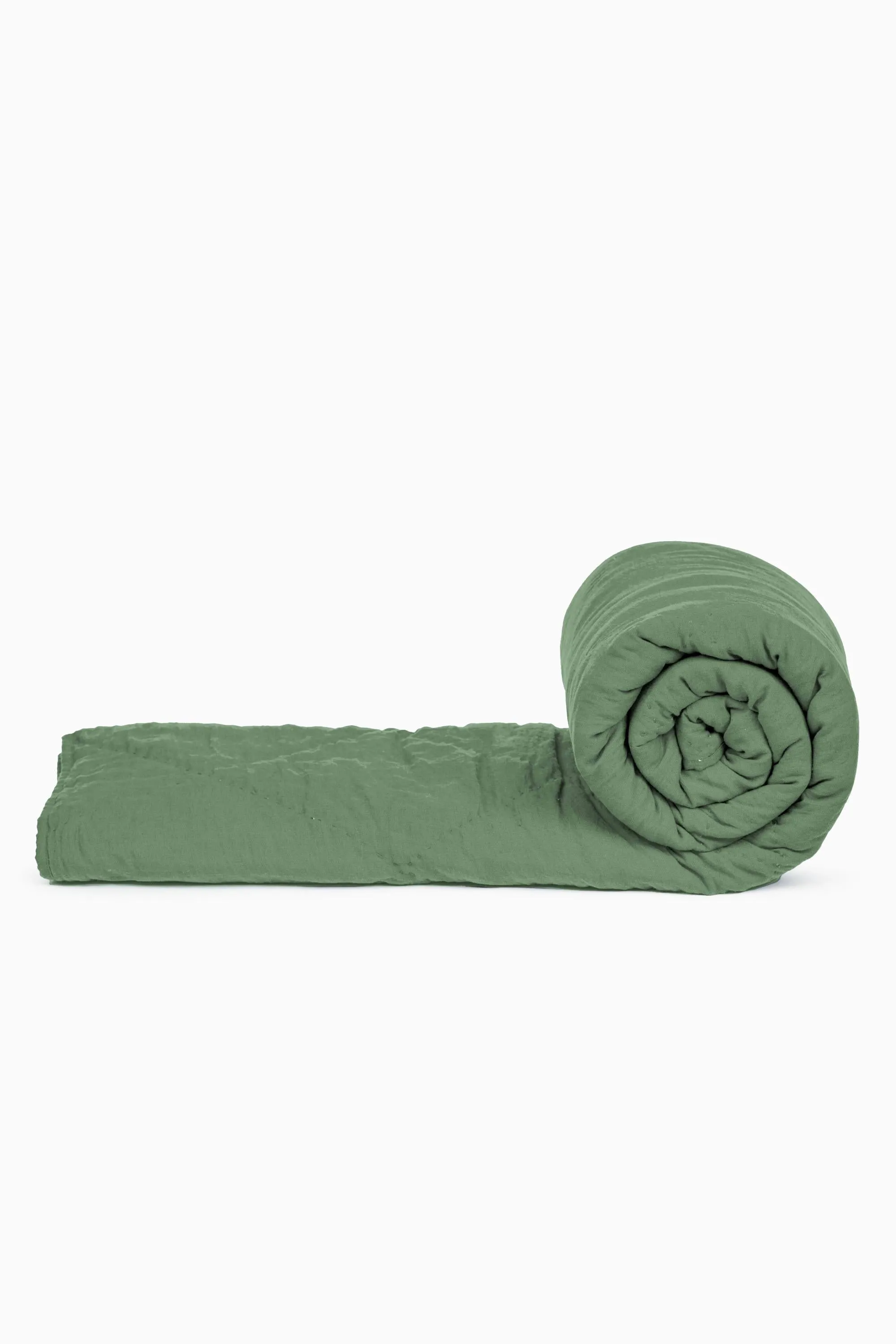 Linen Monotone Hand Quilted Quilt-Blackberry Wine