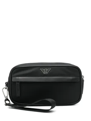 Logo nylon beuaty-case