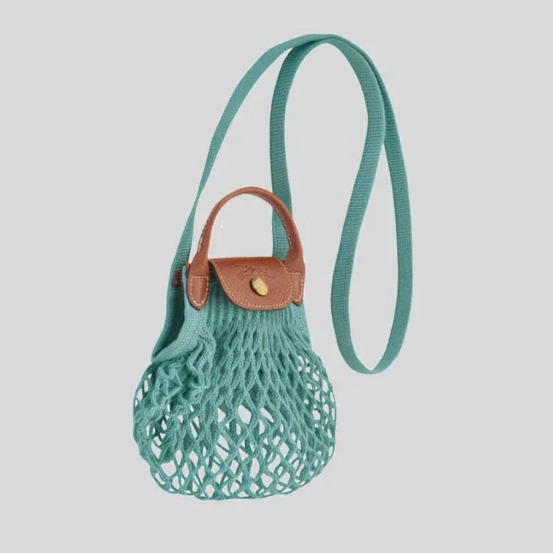 LONGCHAMP Le Pliage Filet XS Mesh Bag Lagoon RB-10139HVH