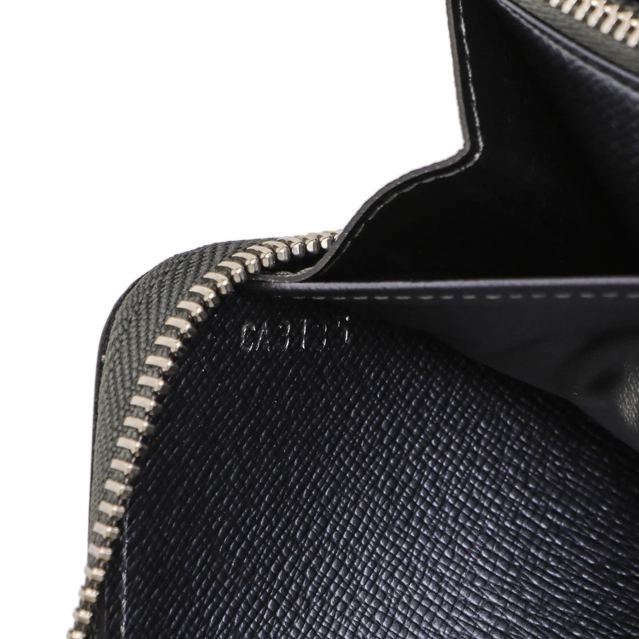 Louis Vuitton Anthracite Nacre Epi Zippy Wallet
