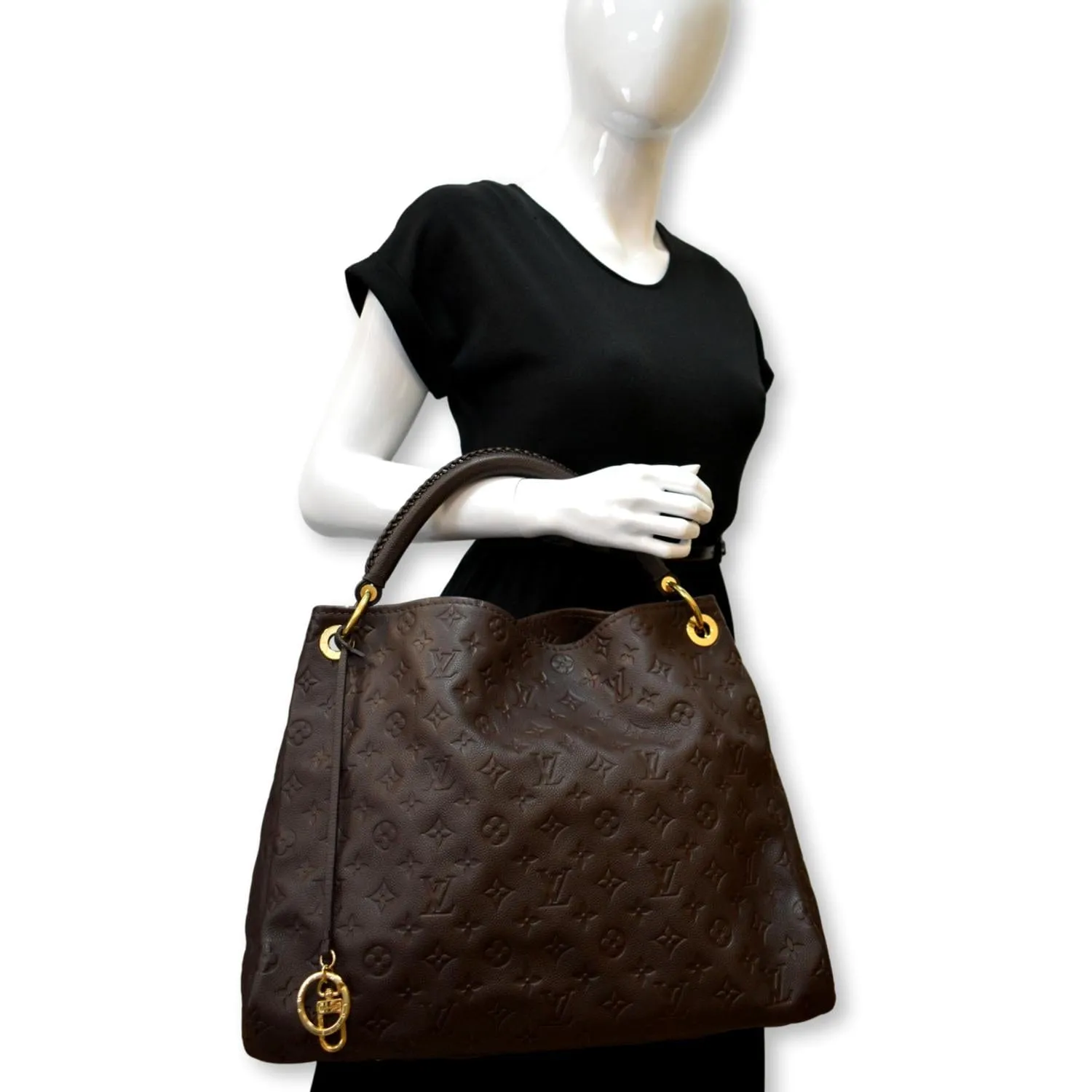 LOUIS VUITTON Artsy MM Empreinte Leather Shoulder Bag Ombre