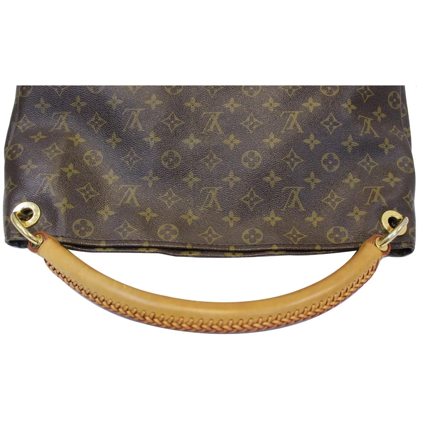 LOUIS VUITTON Artsy MM Monogram Canvas Hobo Shoulder Bag Brown