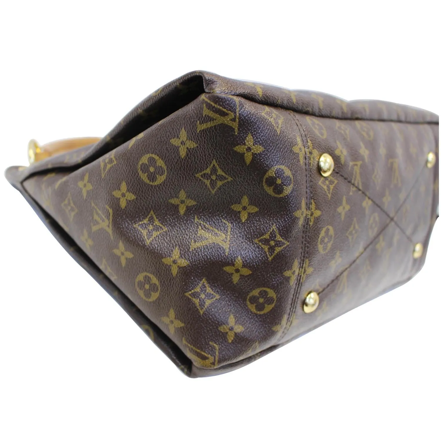 LOUIS VUITTON Artsy MM Monogram Canvas Hobo Shoulder Bag Brown