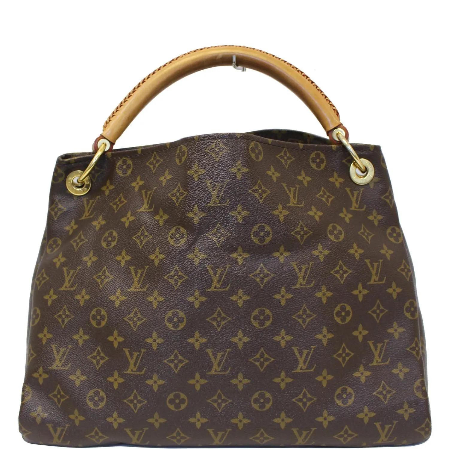 LOUIS VUITTON Artsy MM Monogram Canvas Hobo Shoulder Bag Brown