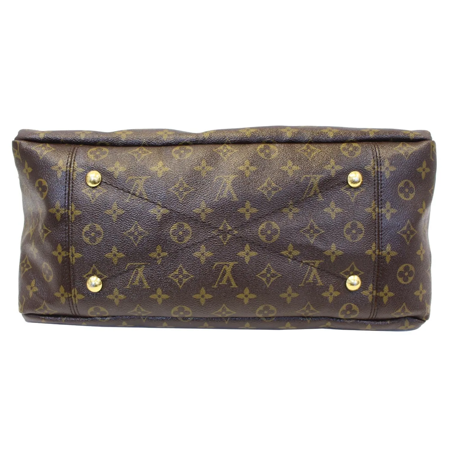 LOUIS VUITTON Artsy MM Monogram Canvas Hobo Shoulder Bag Brown