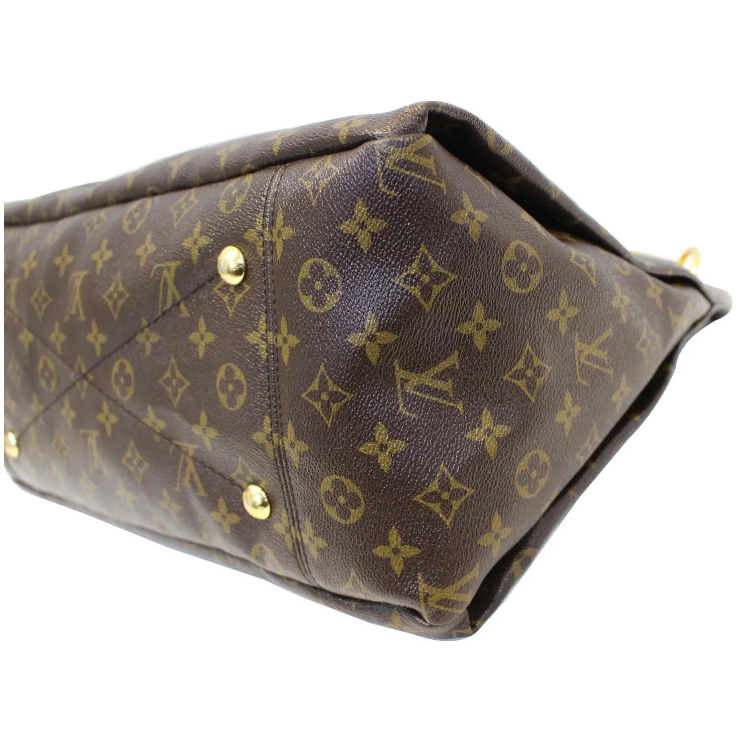 LOUIS VUITTON Artsy MM Monogram Canvas Hobo Shoulder Bag Brown