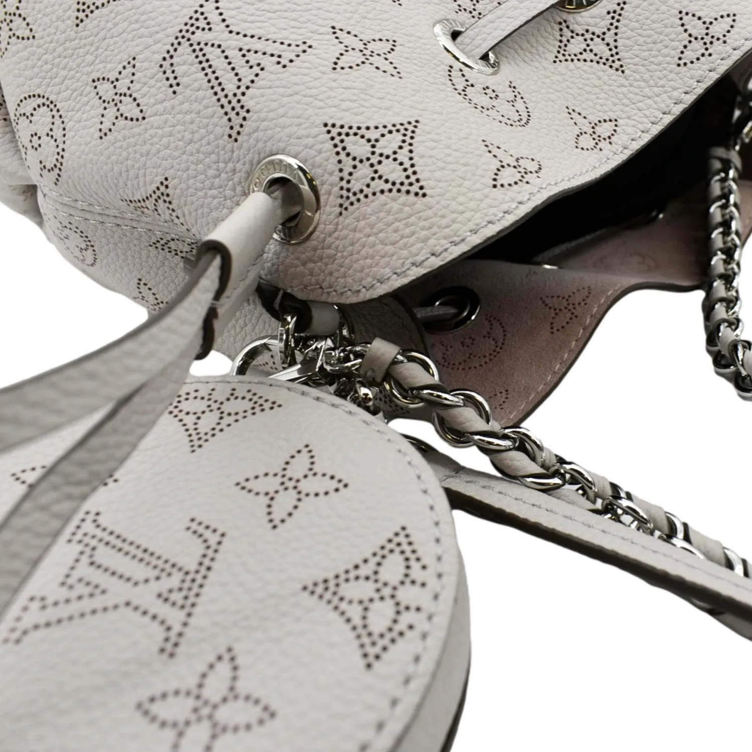 LOUIS VUITTON Bella Mahina Calf Leather Crossbody Bag Brume