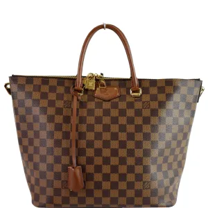 LOUIS VUITTON Belmont Damier Ebene Shoulder Bag Brown
