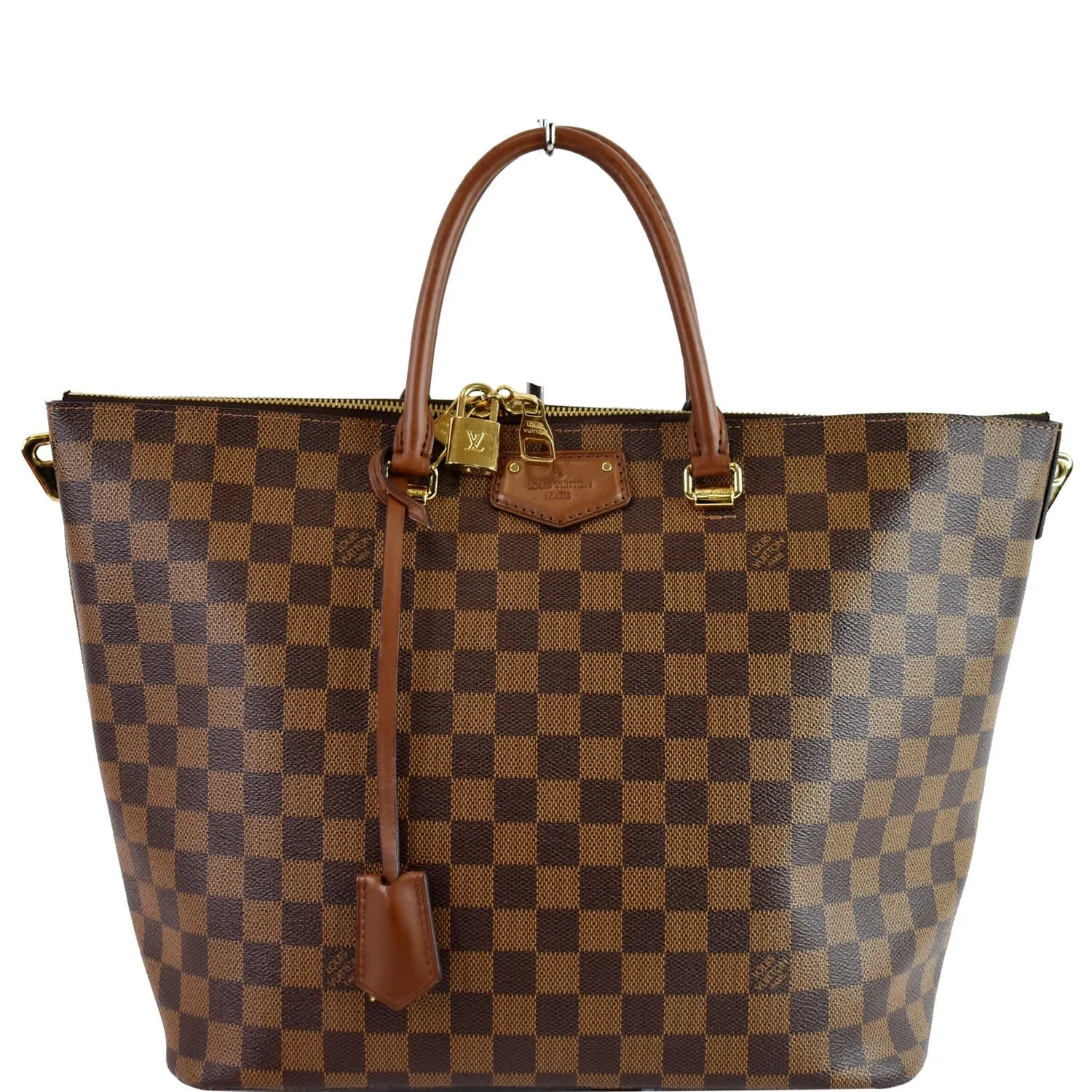 LOUIS VUITTON Belmont Damier Ebene Shoulder Bag Brown