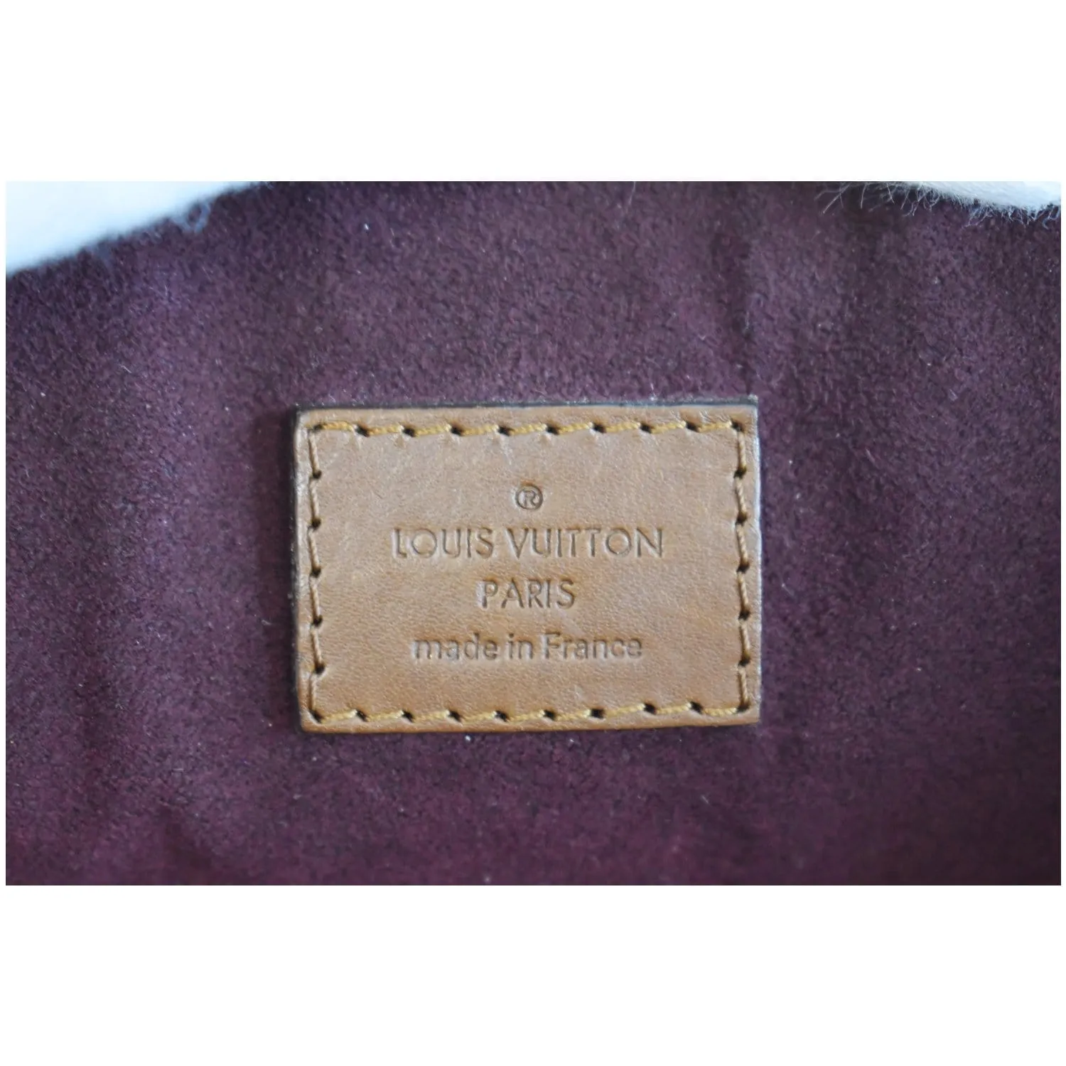 LOUIS VUITTON Belmont Damier Ebene Shoulder Bag Brown