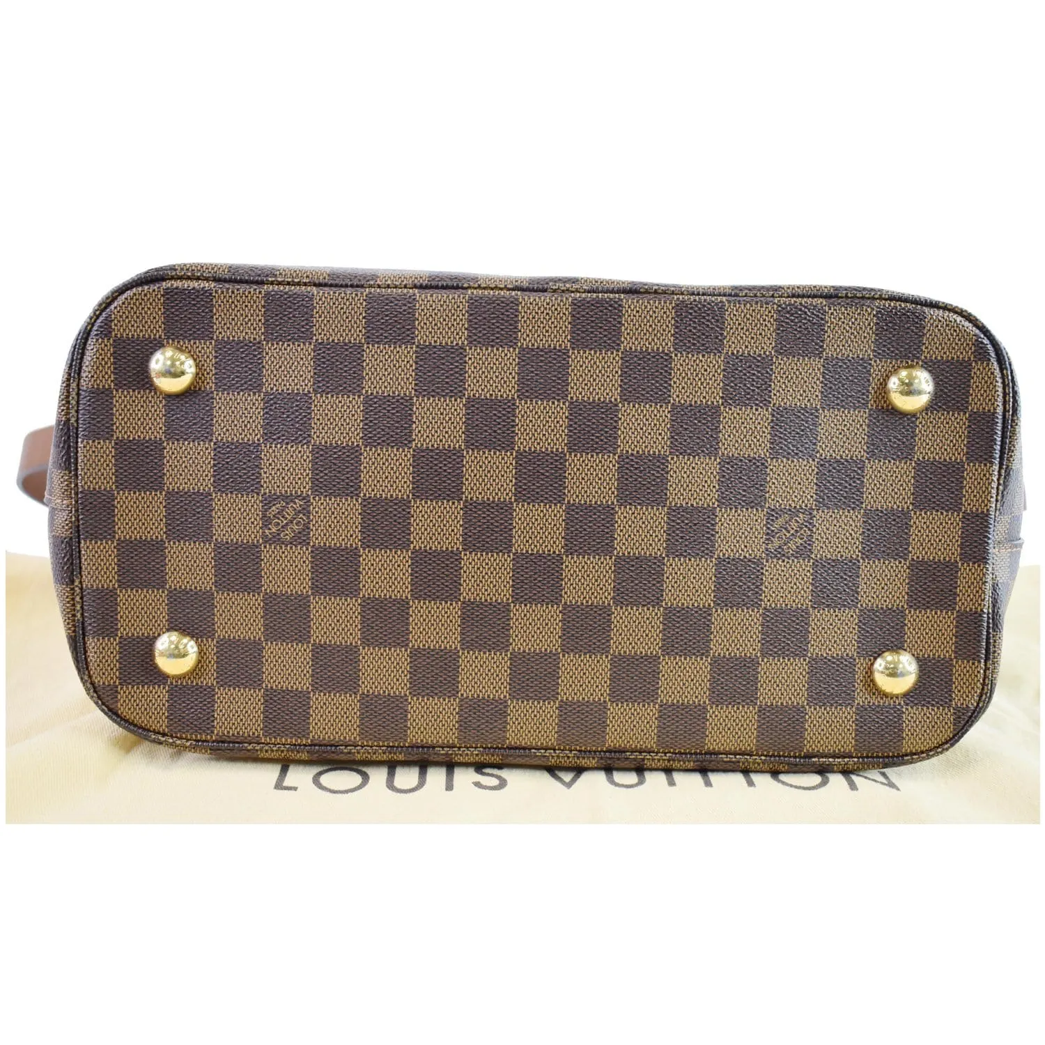 LOUIS VUITTON Belmont Damier Ebene Shoulder Bag Brown