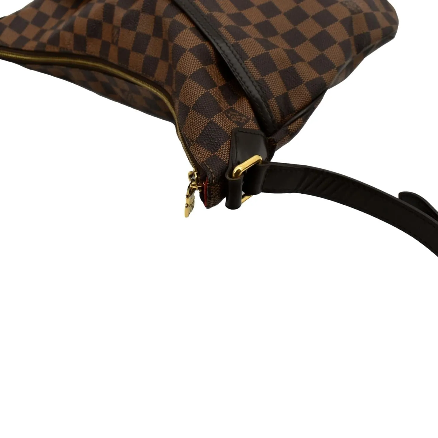 LOUIS VUITTON Bloomsbury GM Damier Ebene Shoulder Crossbody Bag Brown