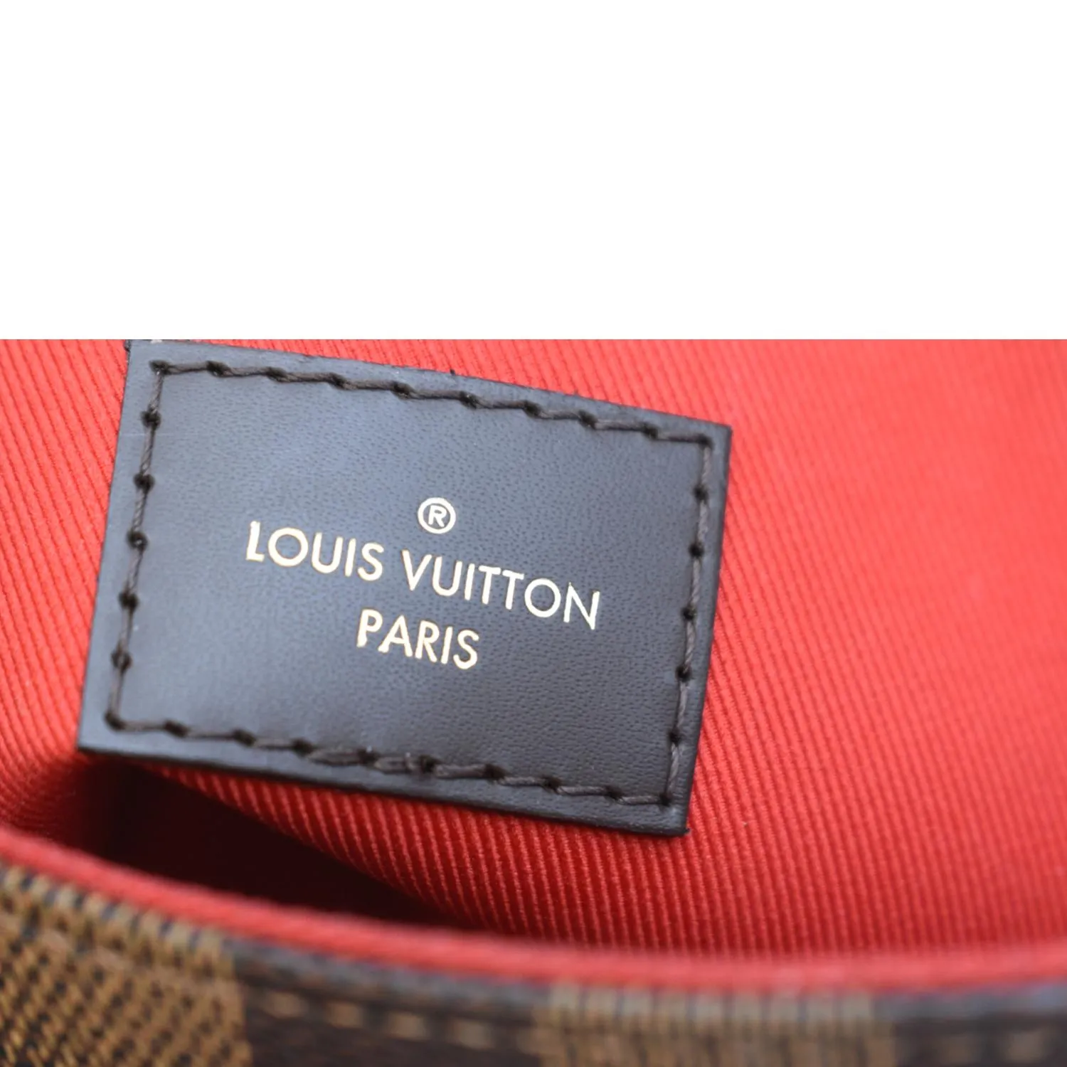 LOUIS VUITTON Croisette Damier Ebene Crossbody Bag Brown