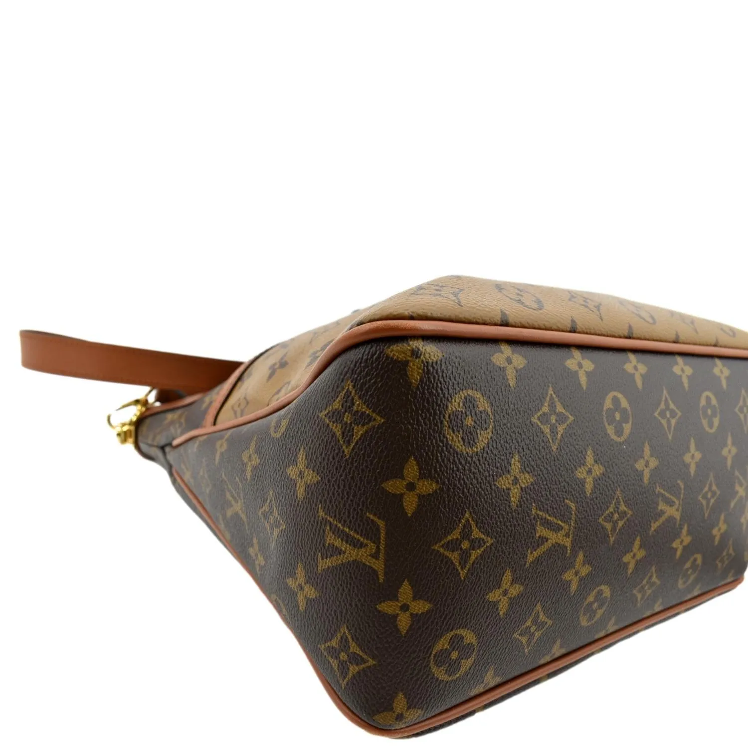 LOUIS VUITTON Dauphine Monogram Reverse Canvas Hobo Shoulder Bag Brown