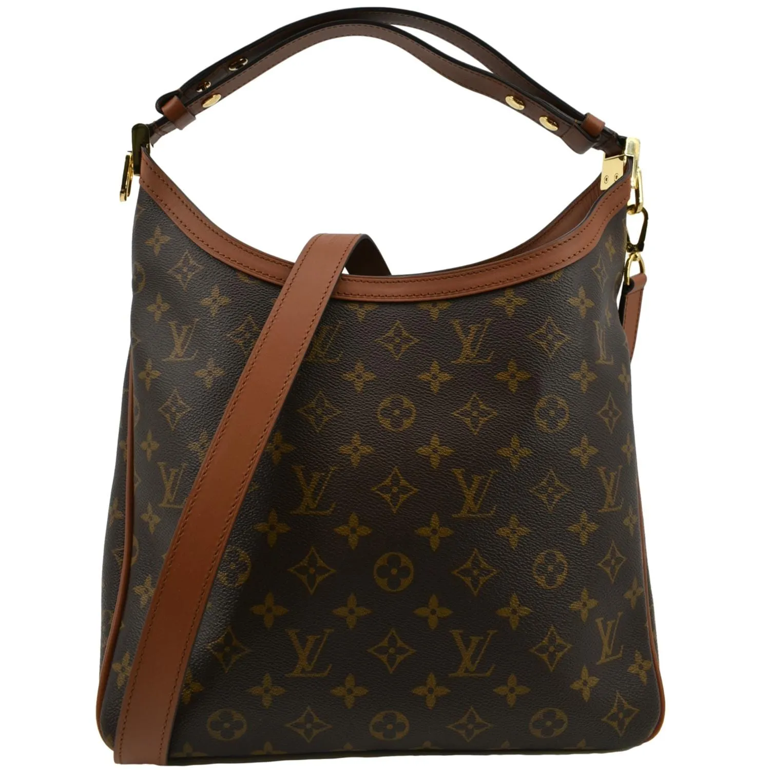 LOUIS VUITTON Dauphine Monogram Reverse Canvas Hobo Shoulder Bag Brown