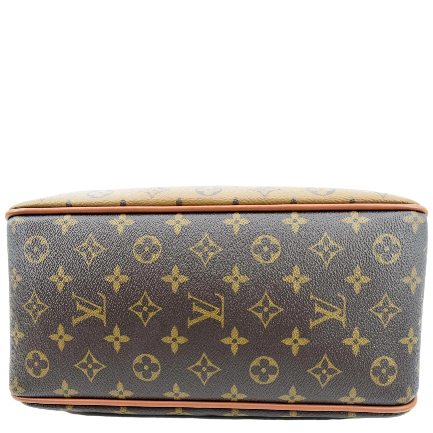 LOUIS VUITTON Dauphine Monogram Reverse Canvas Hobo Shoulder Bag Brown