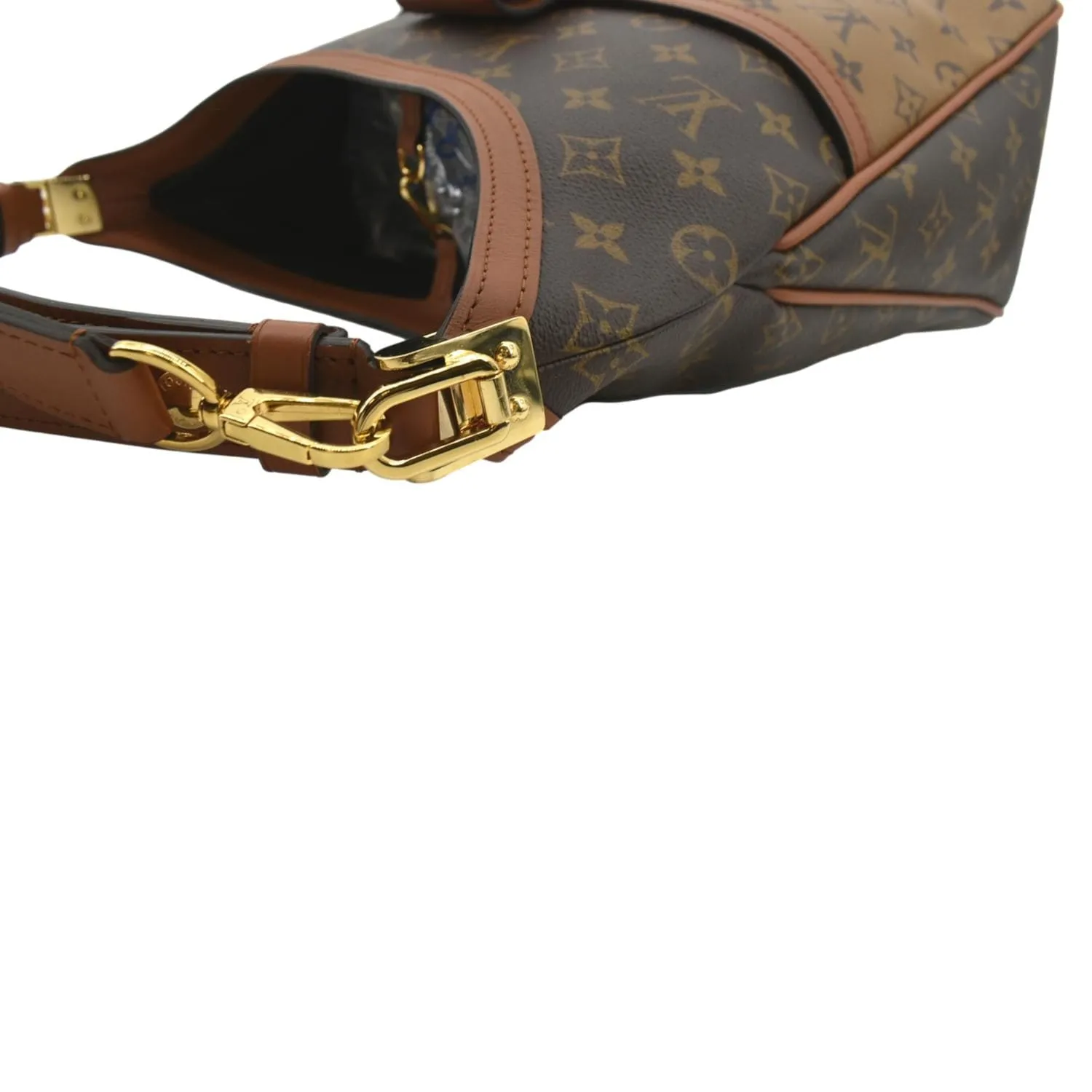 LOUIS VUITTON Dauphine Monogram Reverse Canvas Hobo Shoulder Bag Brown