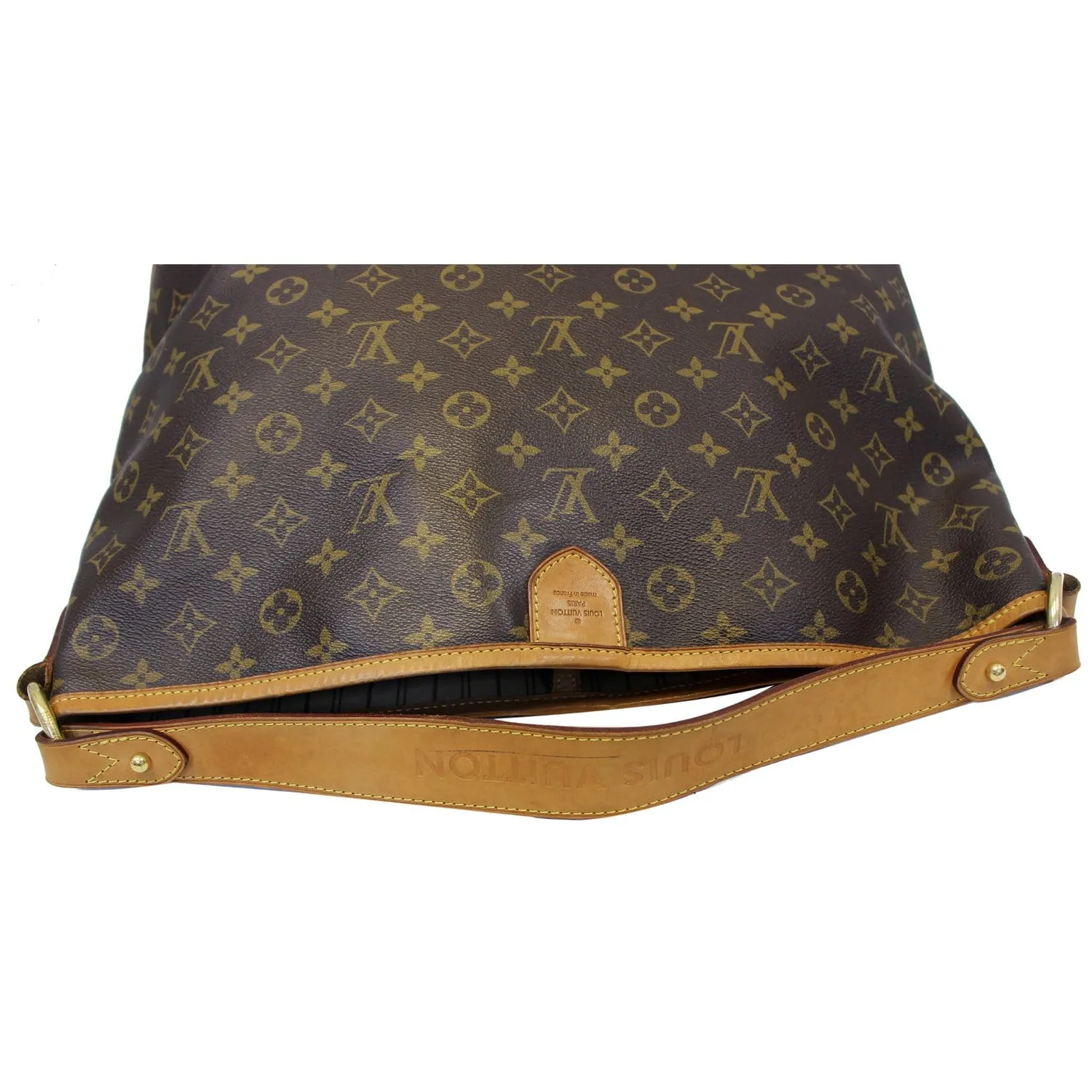 LOUIS VUITTON Delightful MM Monogram Canvas Shoulder Bag Brown
