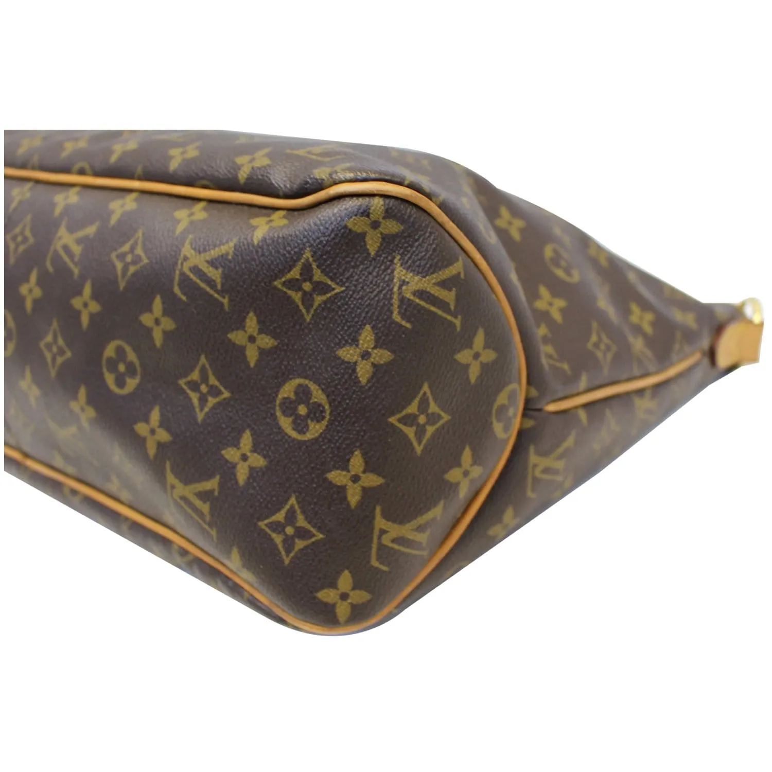 LOUIS VUITTON Delightful MM Monogram Canvas Shoulder Bag Brown