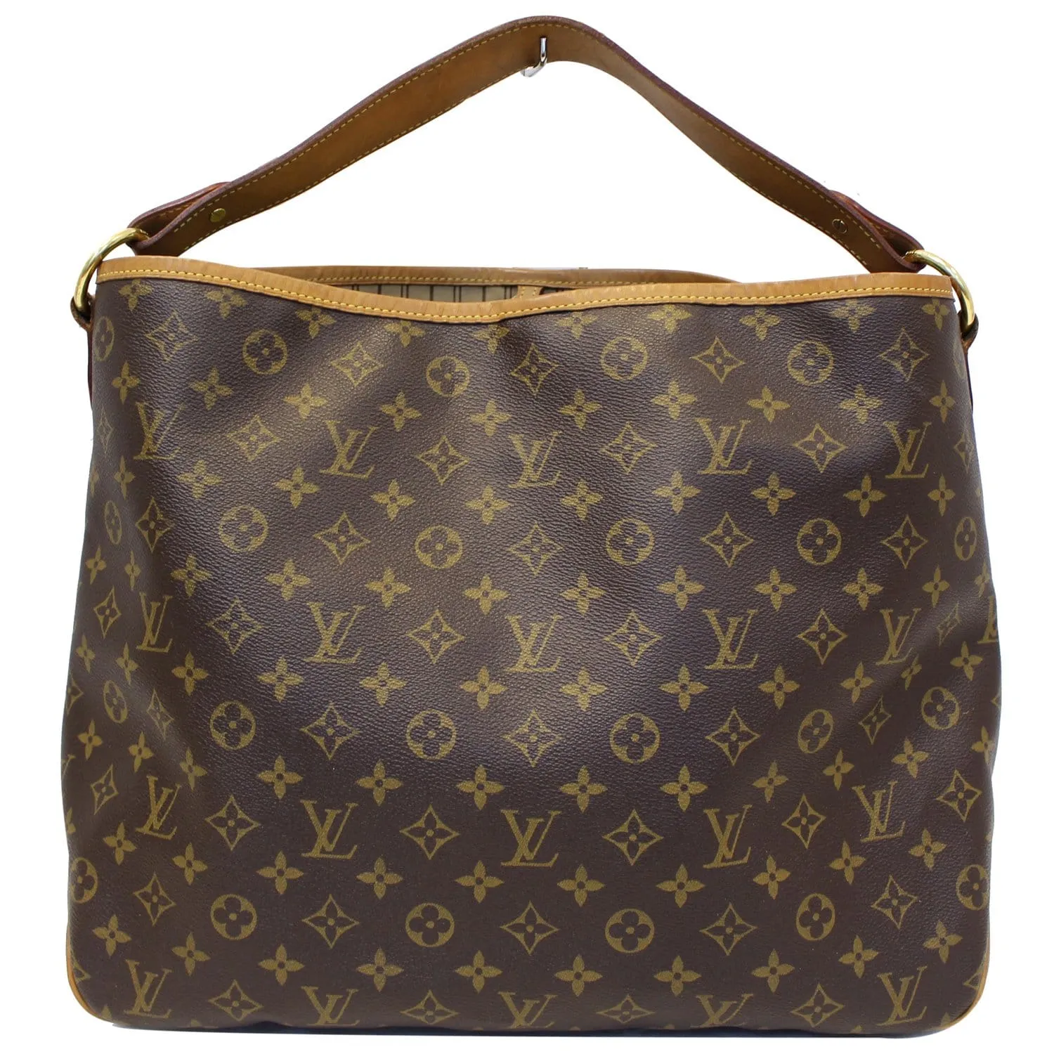 LOUIS VUITTON Delightful MM Monogram Canvas Shoulder Bag Brown