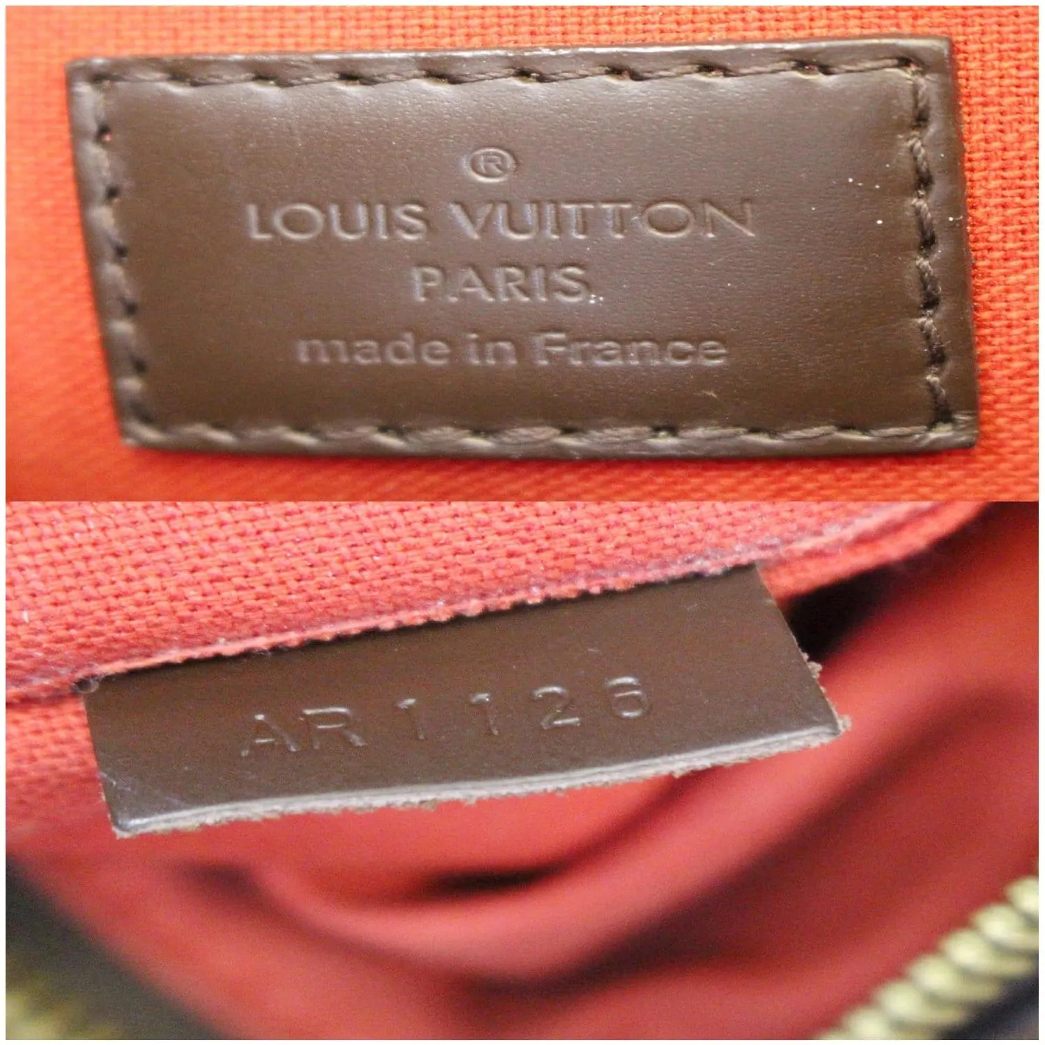 LOUIS VUITTON Duomo Damier Ebene Crossbody Bag Brown