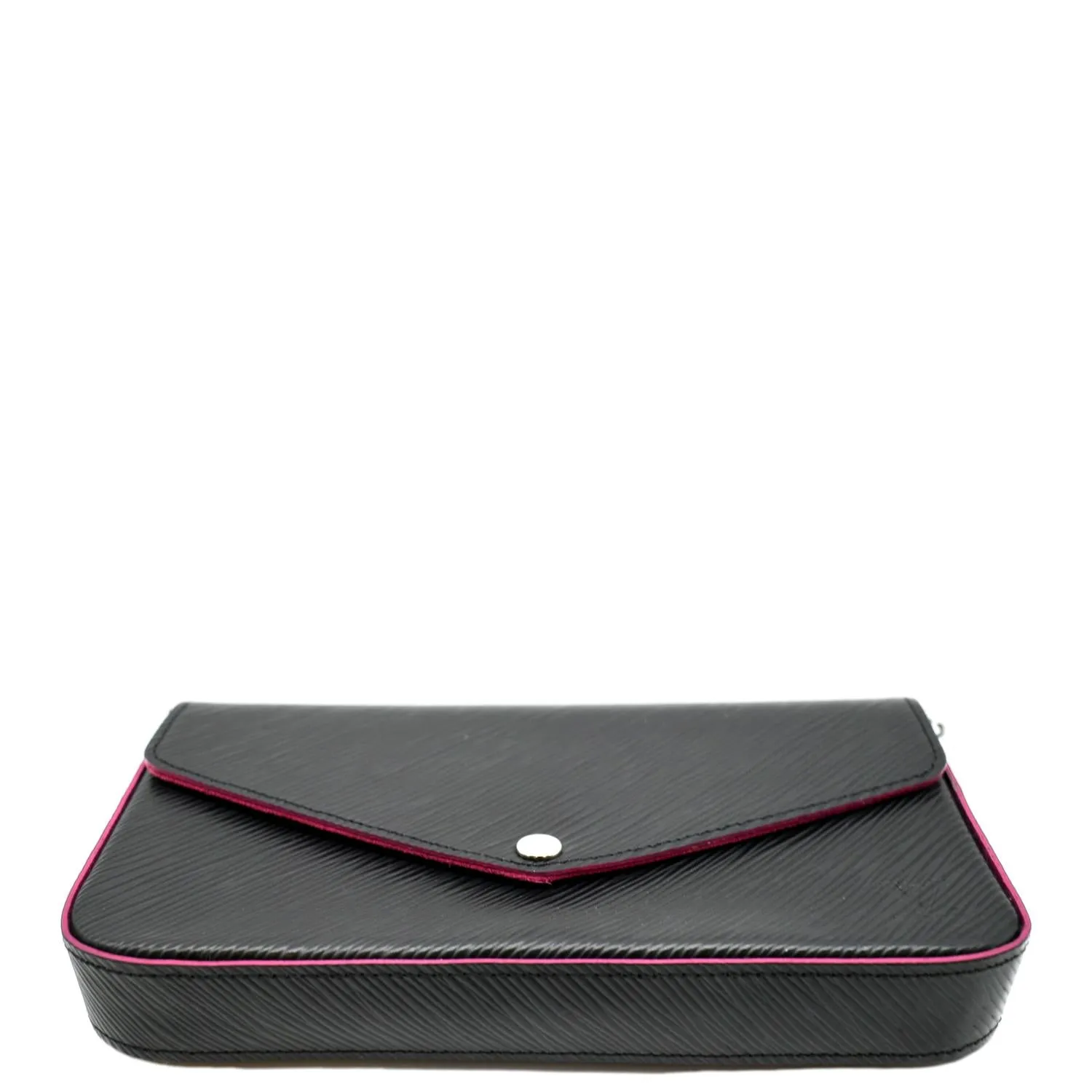 LOUIS VUITTON Felicie Epi Leather Pochette Crossbody Bag Black